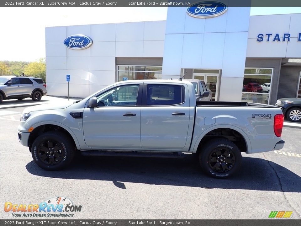 2023 Ford Ranger XLT SuperCrew 4x4 Cactus Gray / Ebony Photo #2