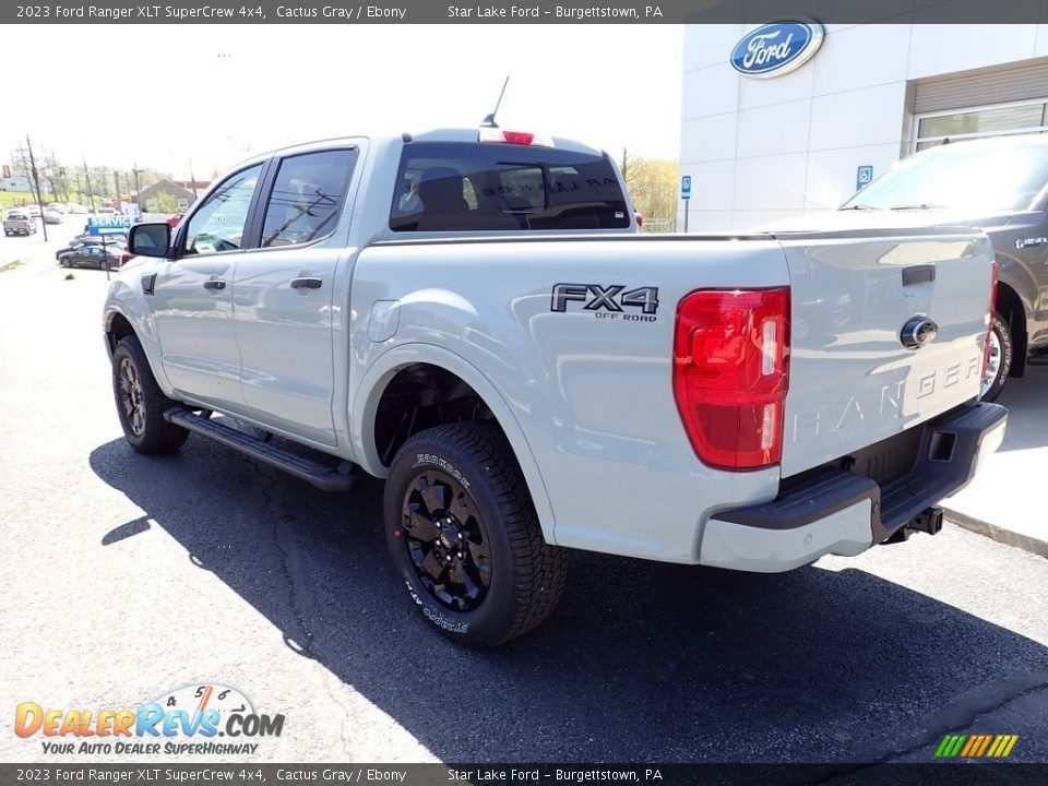 2023 Ford Ranger XLT SuperCrew 4x4 Cactus Gray / Ebony Photo #3