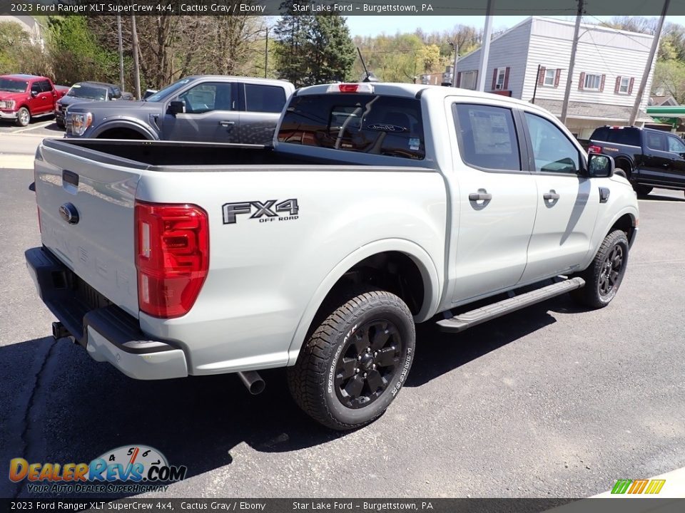 2023 Ford Ranger XLT SuperCrew 4x4 Cactus Gray / Ebony Photo #5