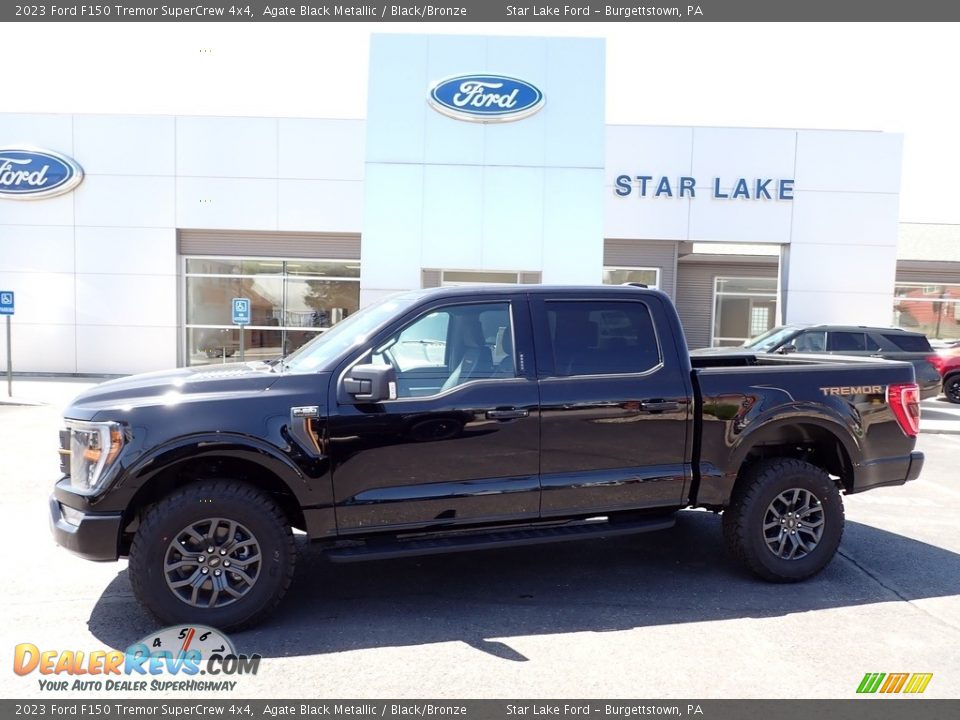 2023 Ford F150 Tremor SuperCrew 4x4 Agate Black Metallic / Black/Bronze Photo #1