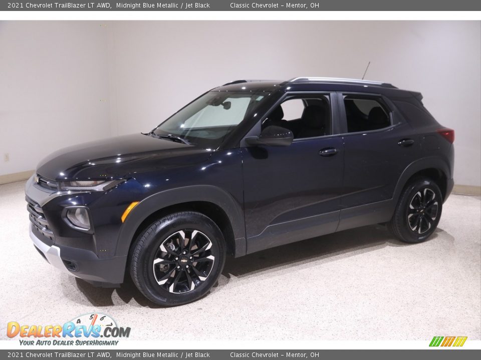 2021 Chevrolet TrailBlazer LT AWD Midnight Blue Metallic / Jet Black Photo #3