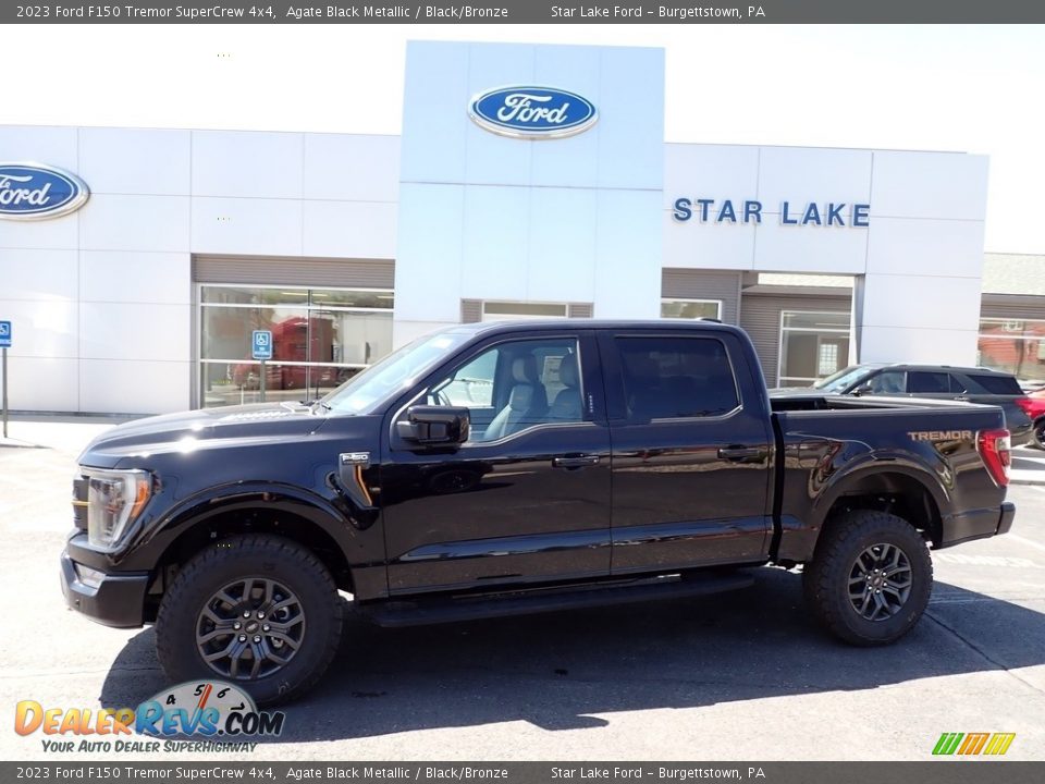 2023 Ford F150 Tremor SuperCrew 4x4 Agate Black Metallic / Black/Bronze Photo #1