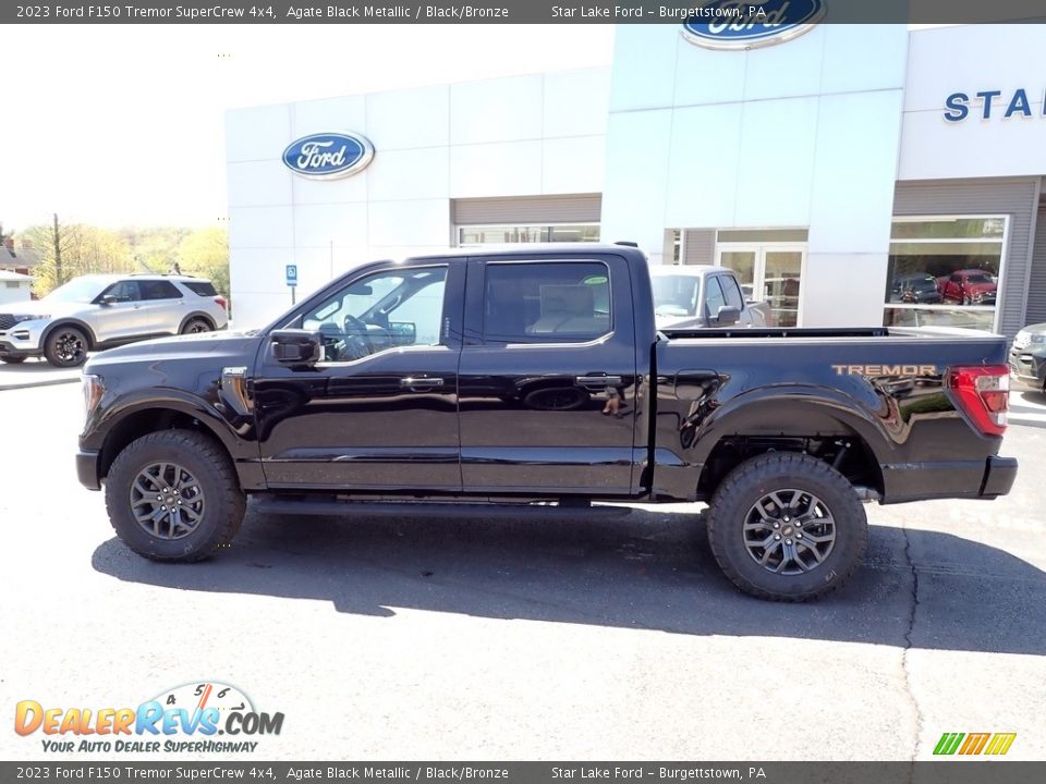 2023 Ford F150 Tremor SuperCrew 4x4 Agate Black Metallic / Black/Bronze Photo #2