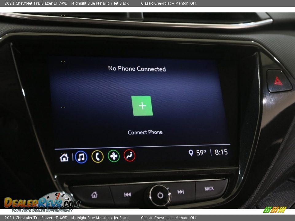 2021 Chevrolet TrailBlazer LT AWD Midnight Blue Metallic / Jet Black Photo #11