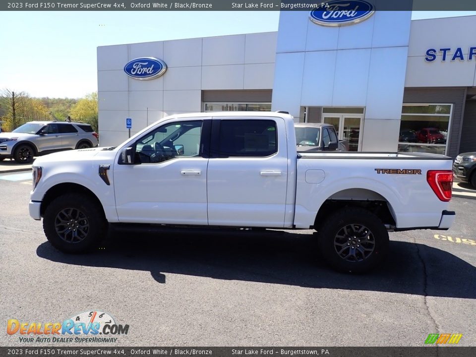 2023 Ford F150 Tremor SuperCrew 4x4 Oxford White / Black/Bronze Photo #2