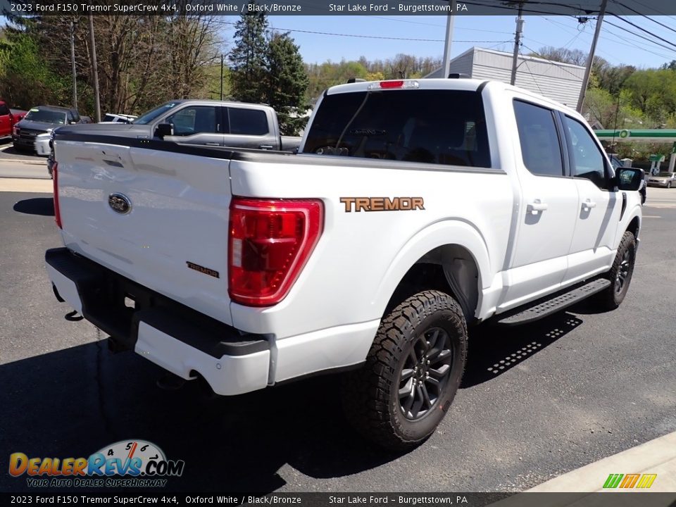 2023 Ford F150 Tremor SuperCrew 4x4 Oxford White / Black/Bronze Photo #5