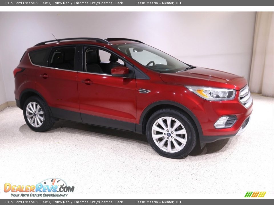 2019 Ford Escape SEL 4WD Ruby Red / Chromite Gray/Charcoal Black Photo #1