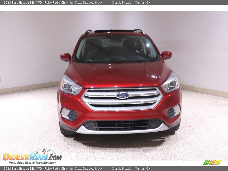 2019 Ford Escape SEL 4WD Ruby Red / Chromite Gray/Charcoal Black Photo #2