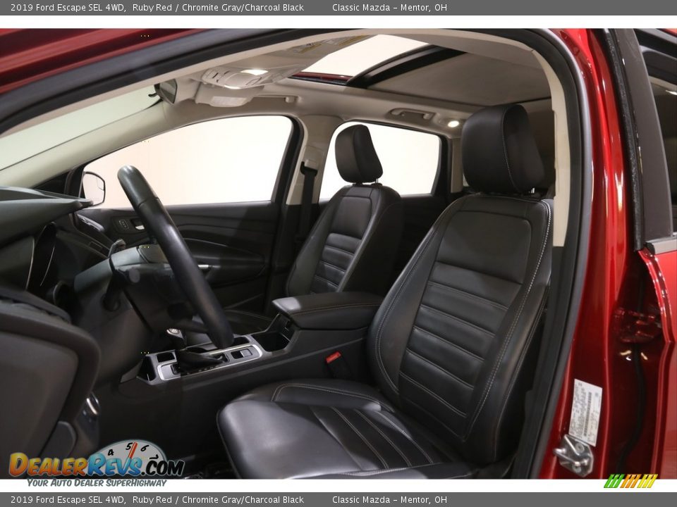 2019 Ford Escape SEL 4WD Ruby Red / Chromite Gray/Charcoal Black Photo #6