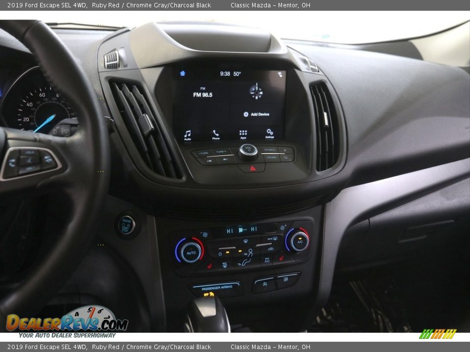 2019 Ford Escape SEL 4WD Ruby Red / Chromite Gray/Charcoal Black Photo #10