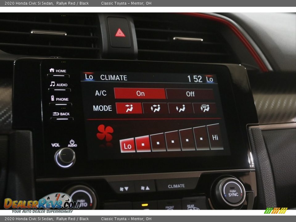 2020 Honda Civic Si Sedan Rallye Red / Black Photo #12