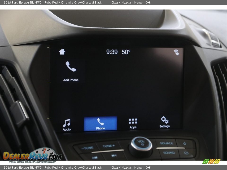 2019 Ford Escape SEL 4WD Ruby Red / Chromite Gray/Charcoal Black Photo #12