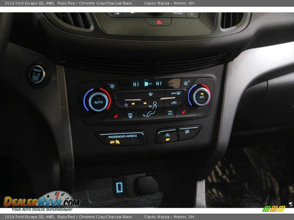 2019 Ford Escape SEL 4WD Ruby Red / Chromite Gray/Charcoal Black Photo #14