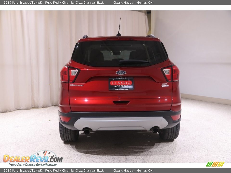 2019 Ford Escape SEL 4WD Ruby Red / Chromite Gray/Charcoal Black Photo #19