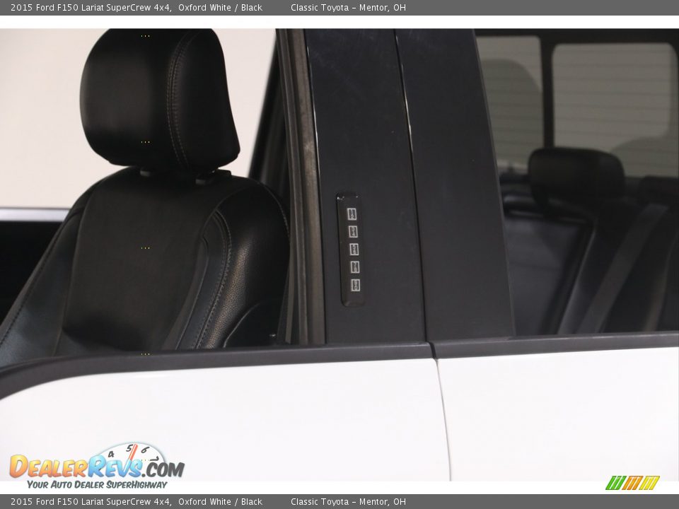 2015 Ford F150 Lariat SuperCrew 4x4 Oxford White / Black Photo #4