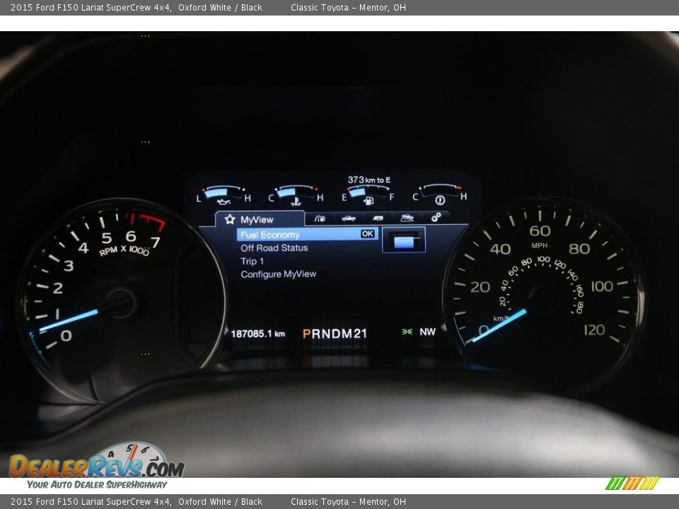 2015 Ford F150 Lariat SuperCrew 4x4 Oxford White / Black Photo #9