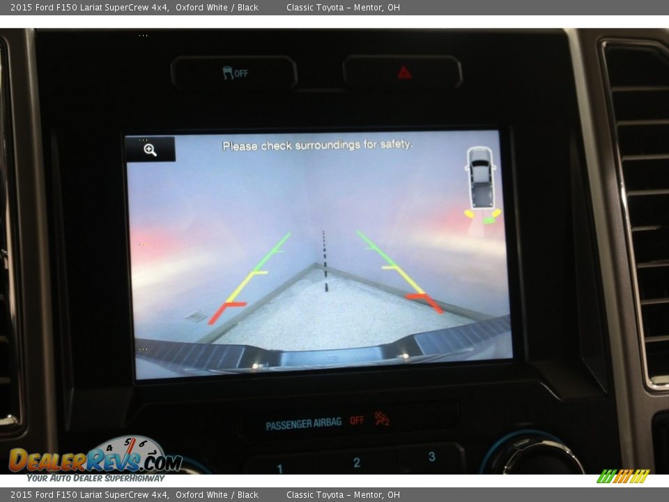 2015 Ford F150 Lariat SuperCrew 4x4 Oxford White / Black Photo #16