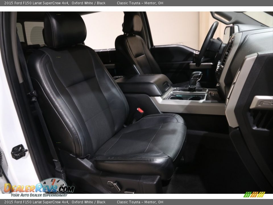 2015 Ford F150 Lariat SuperCrew 4x4 Oxford White / Black Photo #20