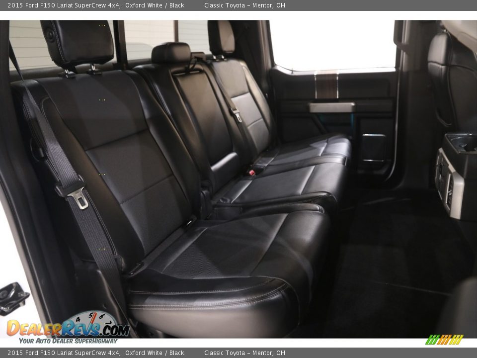 2015 Ford F150 Lariat SuperCrew 4x4 Oxford White / Black Photo #21