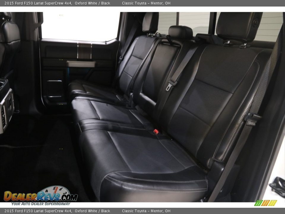 2015 Ford F150 Lariat SuperCrew 4x4 Oxford White / Black Photo #22