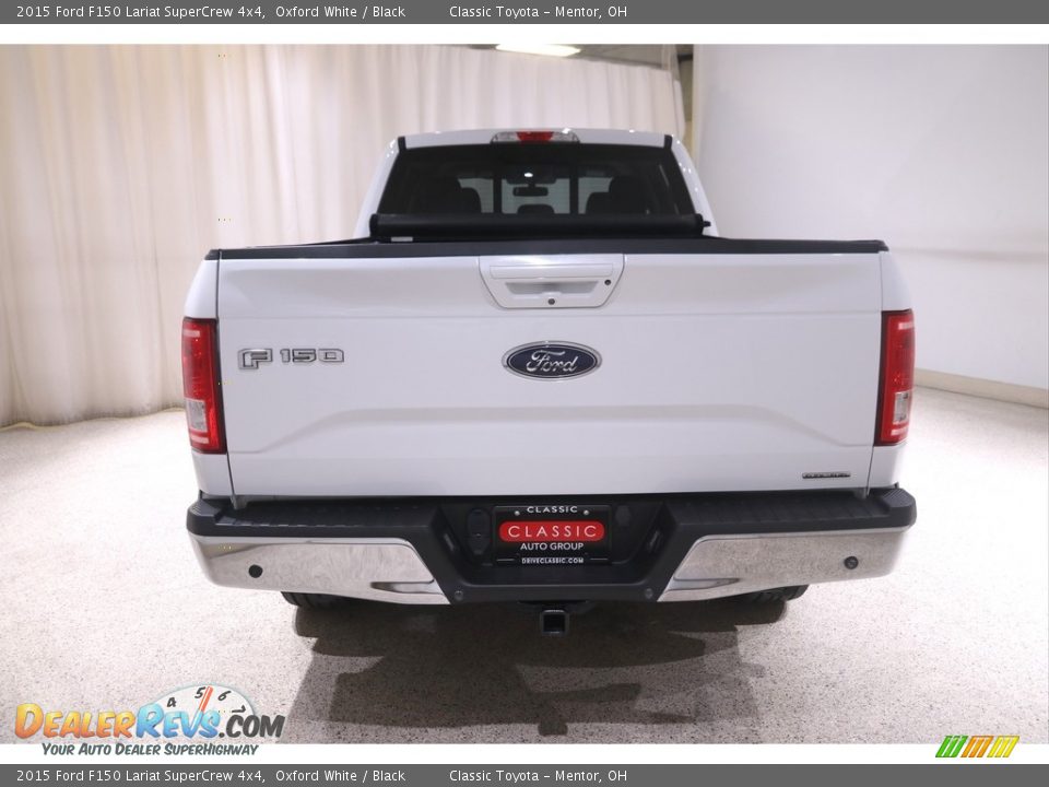 2015 Ford F150 Lariat SuperCrew 4x4 Oxford White / Black Photo #23