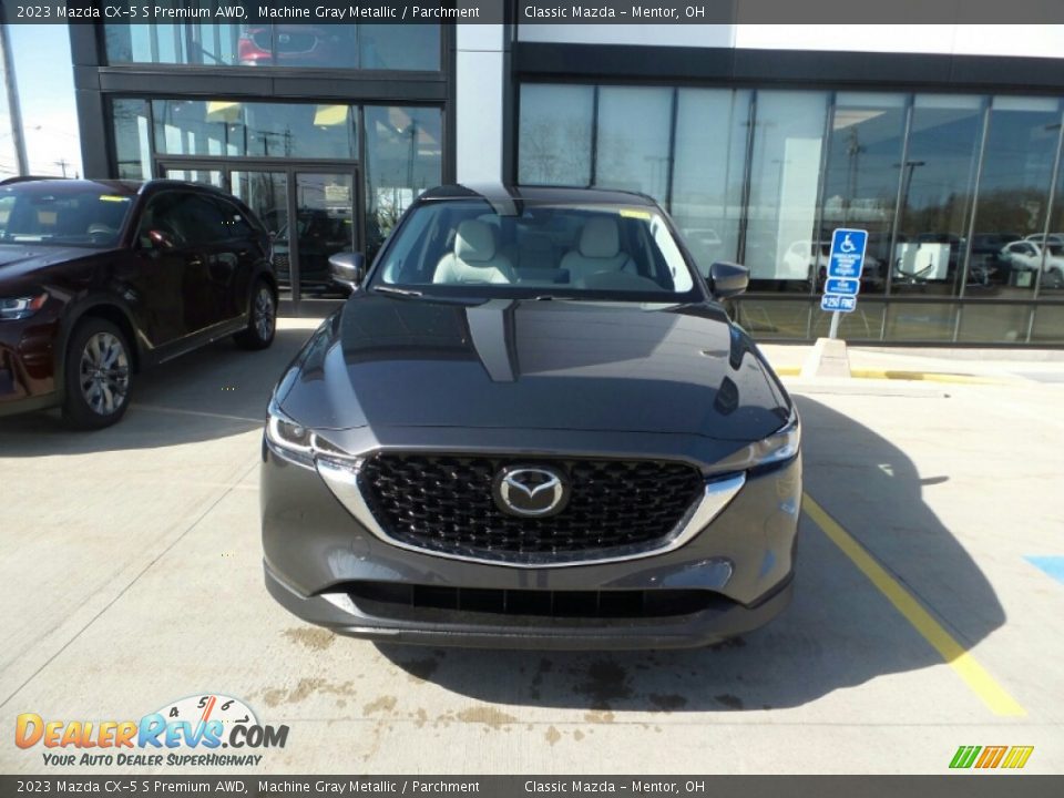 2023 Mazda CX-5 S Premium AWD Machine Gray Metallic / Parchment Photo #2