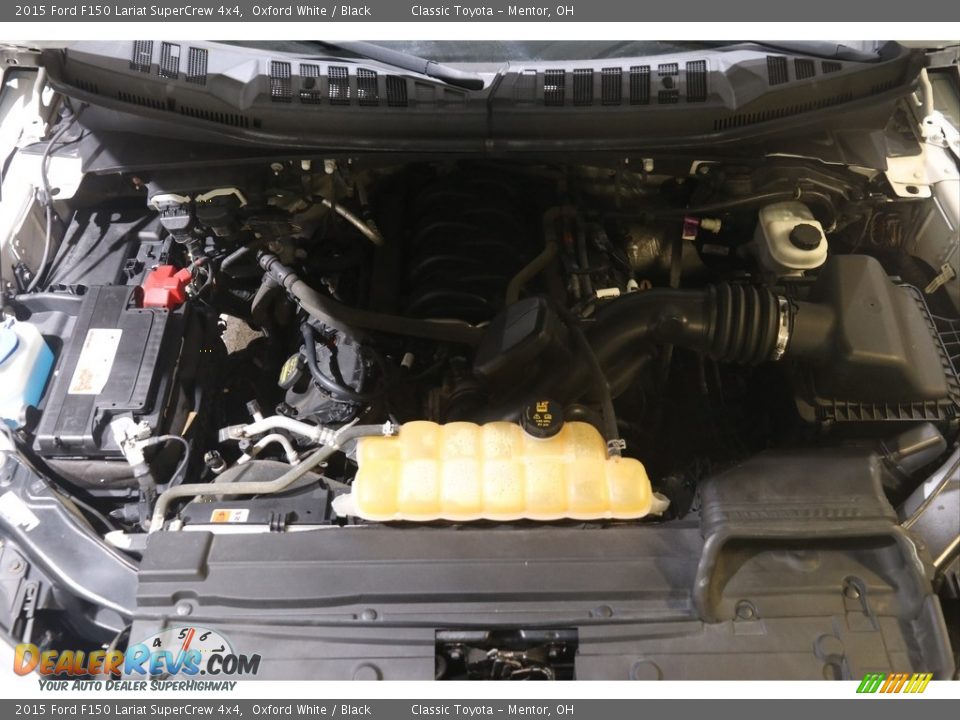 2015 Ford F150 Lariat SuperCrew 4x4 Oxford White / Black Photo #24