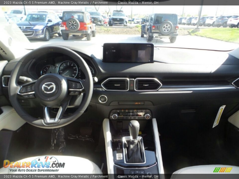 2023 Mazda CX-5 S Premium AWD Machine Gray Metallic / Parchment Photo #3