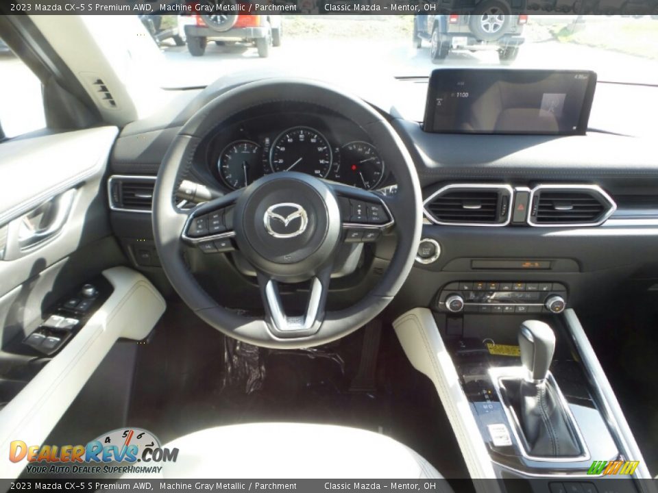2023 Mazda CX-5 S Premium AWD Machine Gray Metallic / Parchment Photo #4
