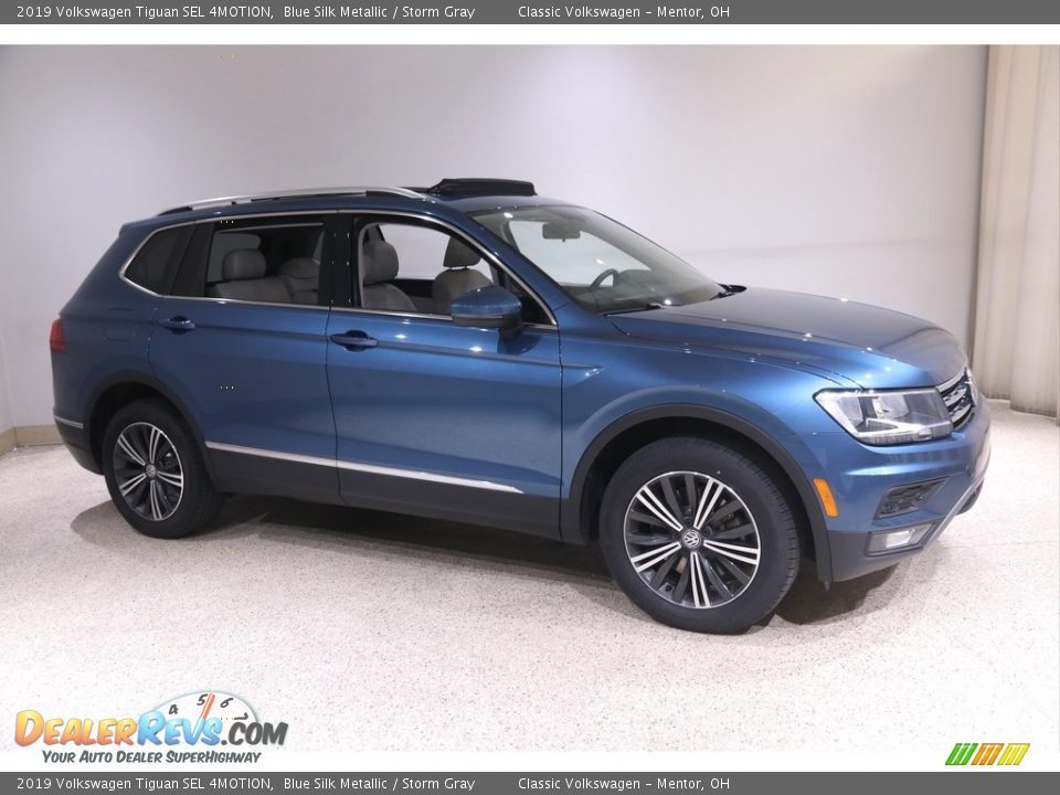 2019 Volkswagen Tiguan SEL 4MOTION Blue Silk Metallic / Storm Gray Photo #1