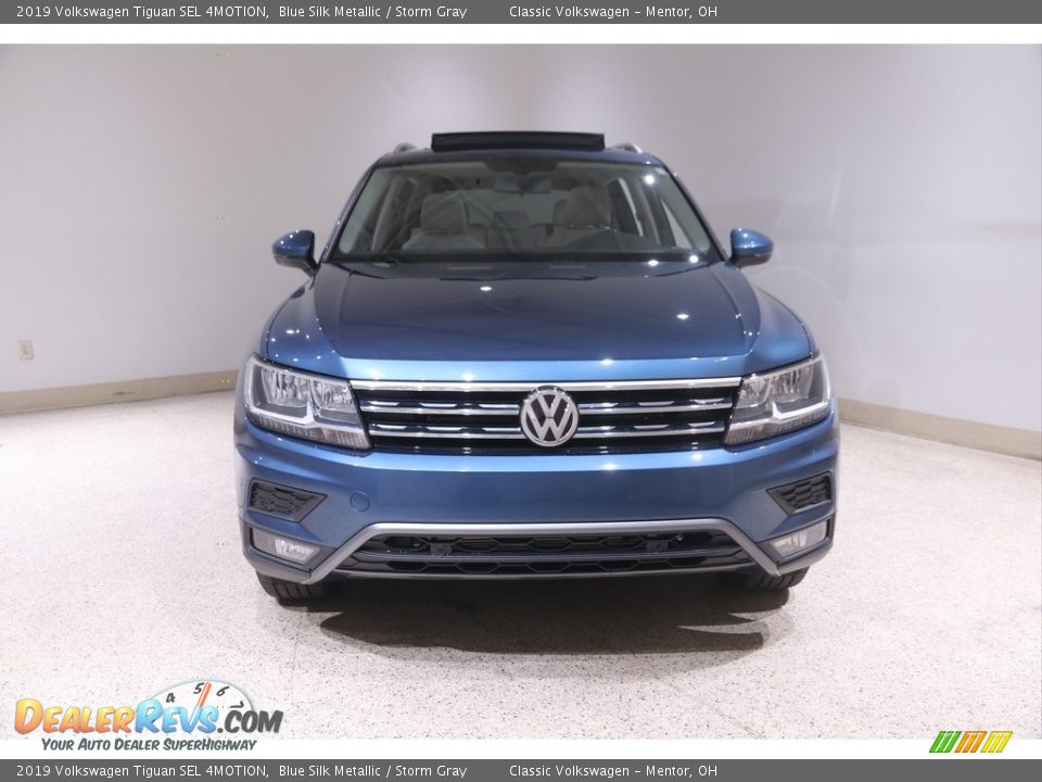 2019 Volkswagen Tiguan SEL 4MOTION Blue Silk Metallic / Storm Gray Photo #2