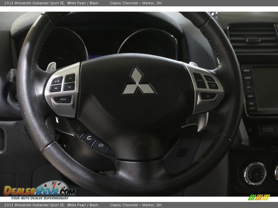 2013 Mitsubishi Outlander Sport SE White Pearl / Black Photo #7