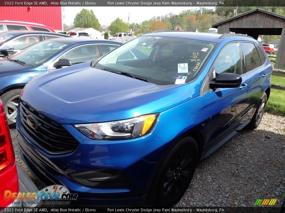 2022 Ford Edge SE AWD Atlas Blue Metallic / Ebony Photo #1