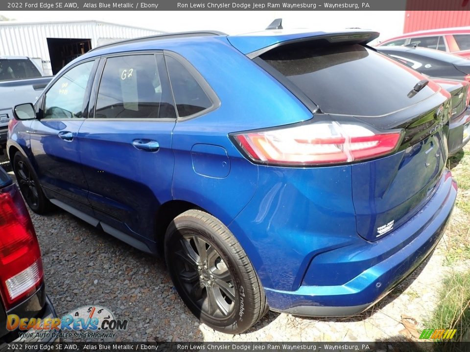 2022 Ford Edge SE AWD Atlas Blue Metallic / Ebony Photo #2