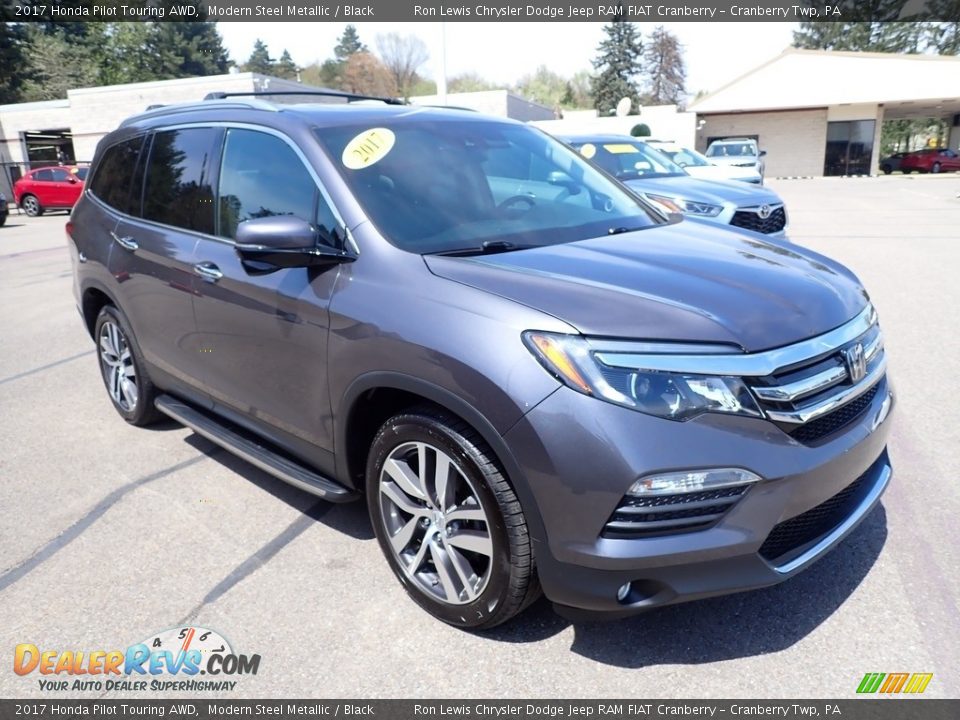 2017 Honda Pilot Touring AWD Modern Steel Metallic / Black Photo #3