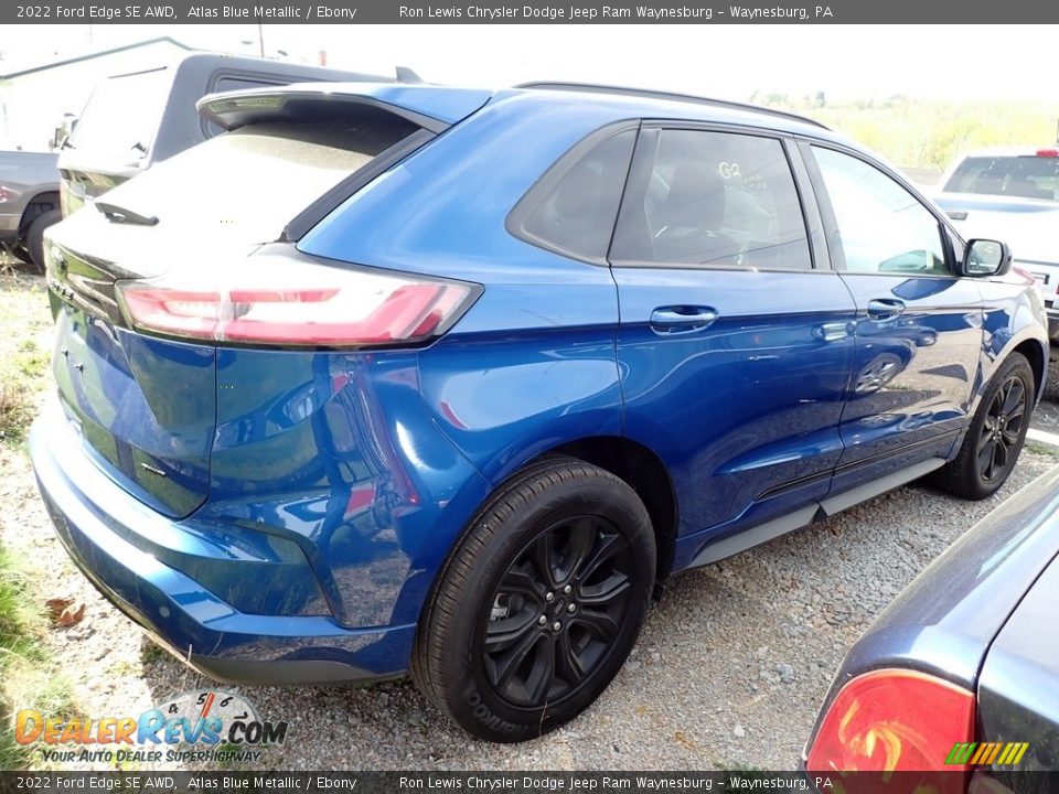 2022 Ford Edge SE AWD Atlas Blue Metallic / Ebony Photo #3