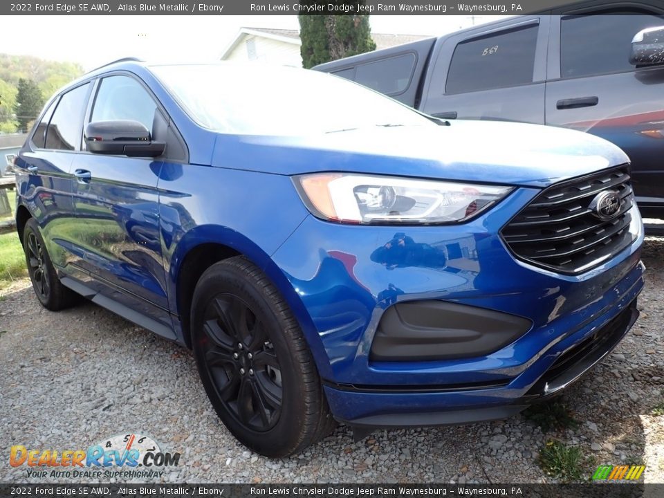 2022 Ford Edge SE AWD Atlas Blue Metallic / Ebony Photo #4
