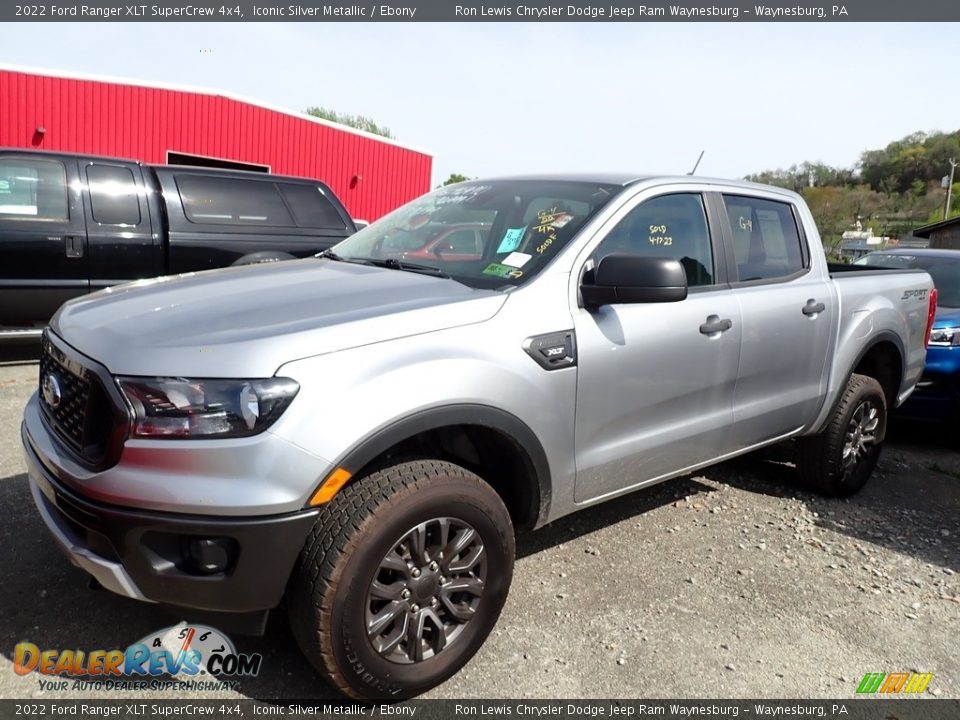 2022 Ford Ranger XLT SuperCrew 4x4 Iconic Silver Metallic / Ebony Photo #1