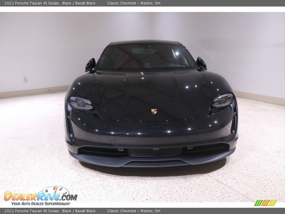 2021 Porsche Taycan 4S Sedan Black / Basalt Black Photo #2