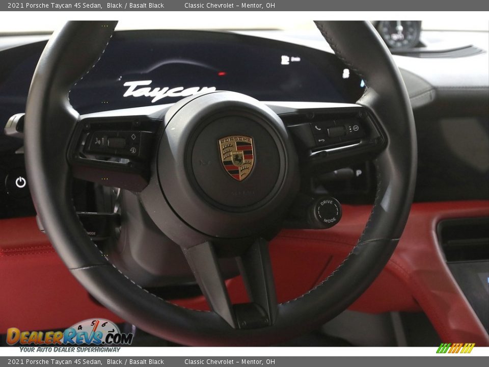 2021 Porsche Taycan 4S Sedan Steering Wheel Photo #8