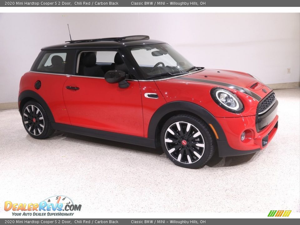 2020 Mini Hardtop Cooper S 2 Door Chili Red / Carbon Black Photo #1