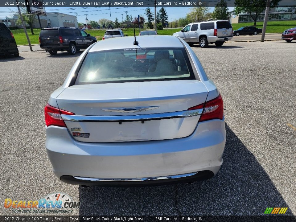 2012 Chrysler 200 Touring Sedan Crystal Blue Pearl Coat / Black/Light Frost Photo #3