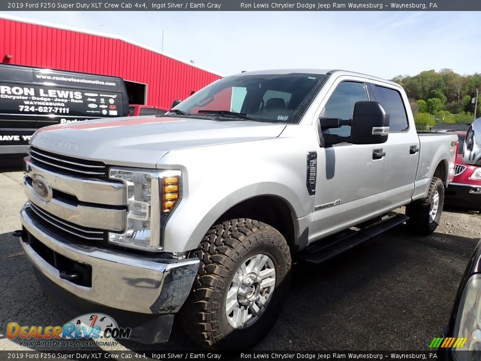 2019 Ford F250 Super Duty XLT Crew Cab 4x4 Ingot Silver / Earth Gray Photo #1