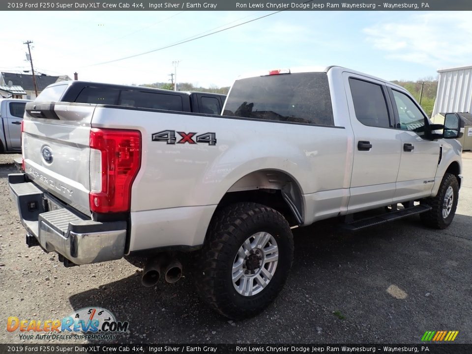 2019 Ford F250 Super Duty XLT Crew Cab 4x4 Ingot Silver / Earth Gray Photo #3