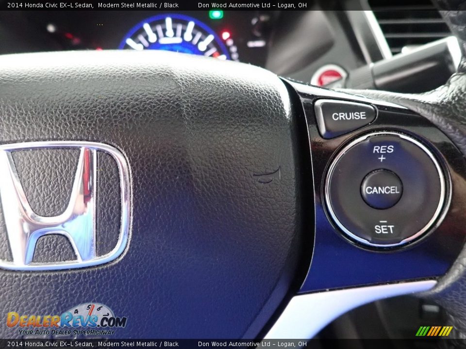 2014 Honda Civic EX-L Sedan Steering Wheel Photo #19