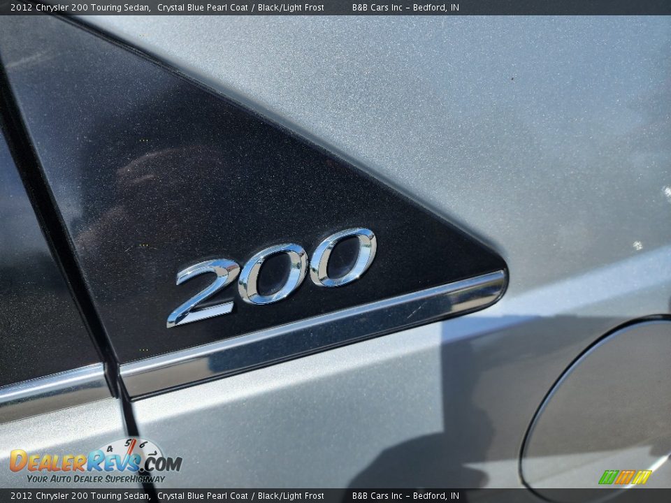 2012 Chrysler 200 Touring Sedan Crystal Blue Pearl Coat / Black/Light Frost Photo #13