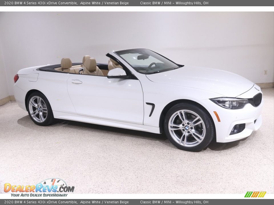 Alpine White 2020 BMW 4 Series 430i xDrive Convertible Photo #1