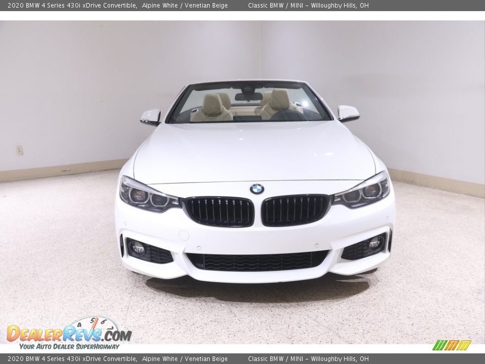 2020 BMW 4 Series 430i xDrive Convertible Alpine White / Venetian Beige Photo #3