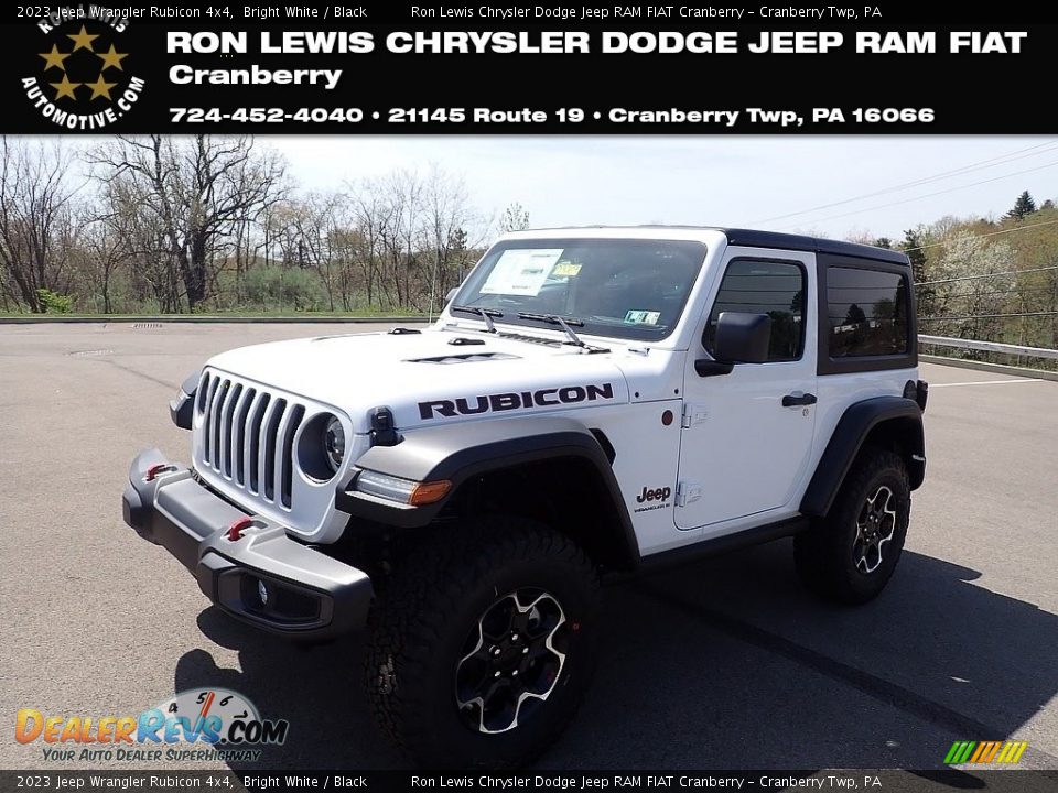 2023 Jeep Wrangler Rubicon 4x4 Bright White / Black Photo #1