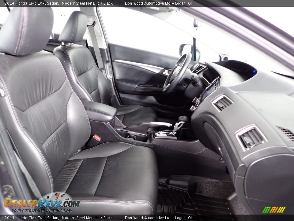 Front Seat of 2014 Honda Civic EX-L Sedan Photo #28